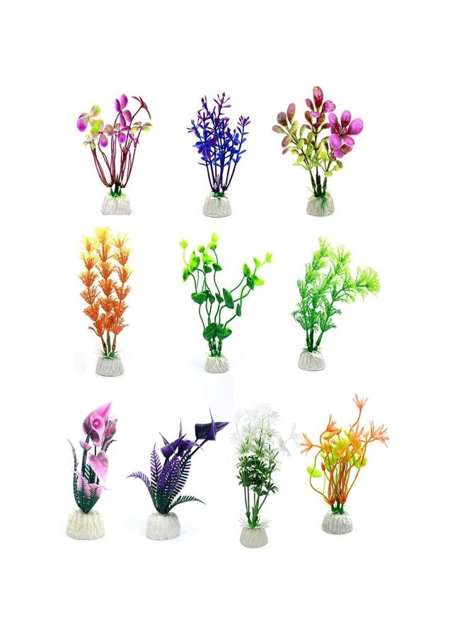 TRADESK Anky Aquarium Artificial Plant, for Aquarium Decoration, Functioning Healthy Fish Tank, Accessories for Fish Tank (Pack of 10) - Image 1